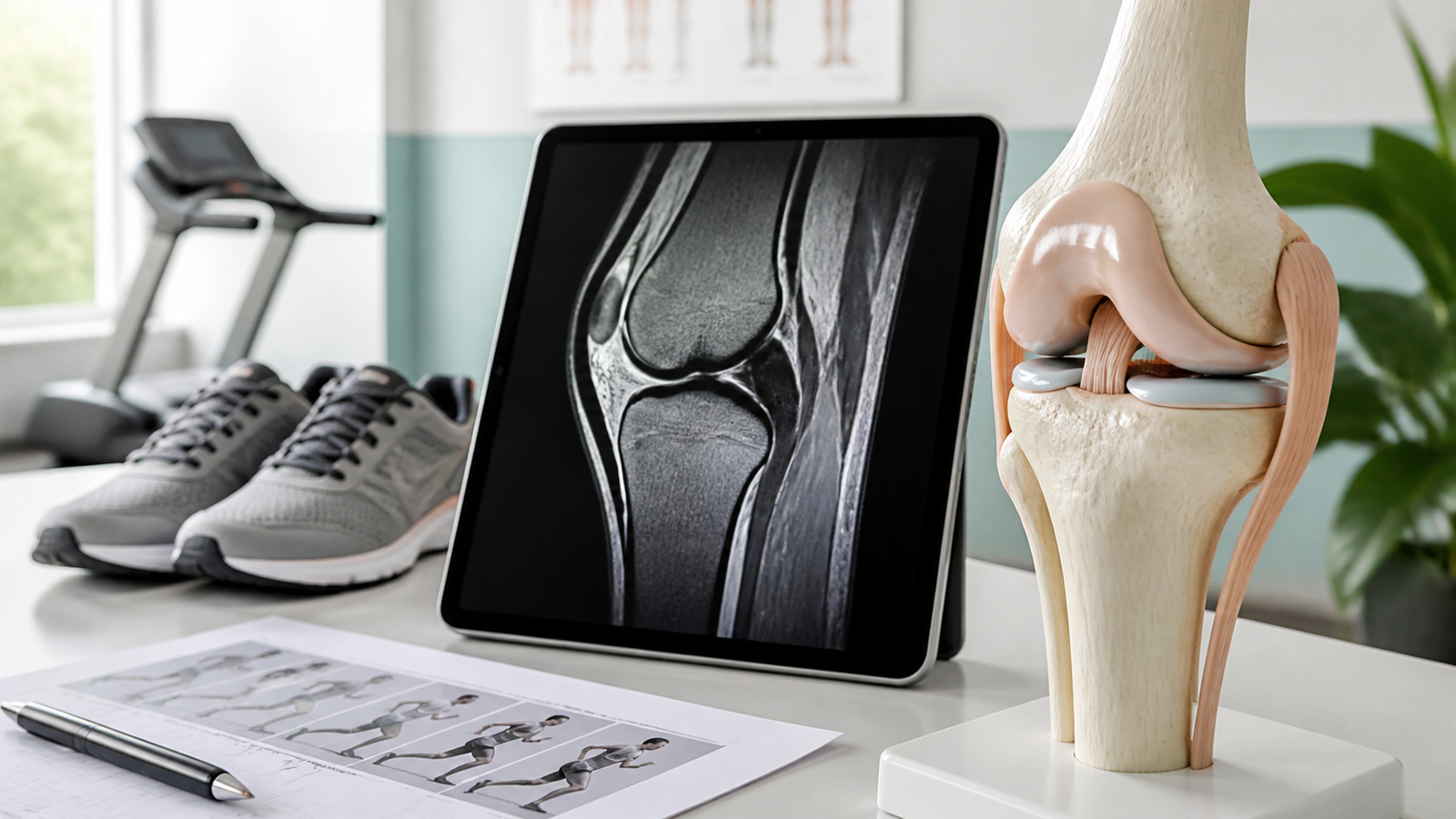 Running-related knee pain assessment with MRI