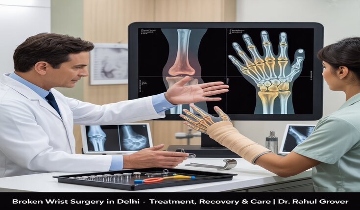 broken wrist surgery image