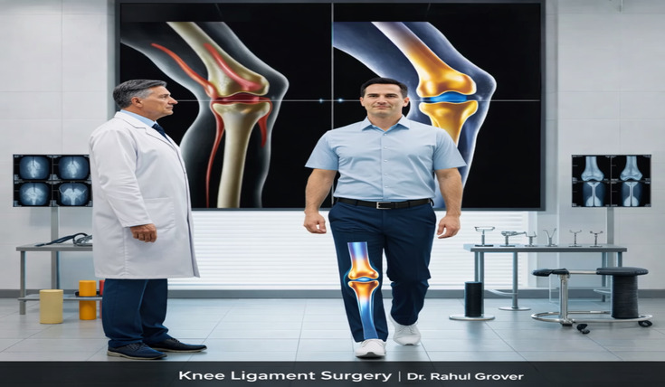 Knee ligament surgery Image